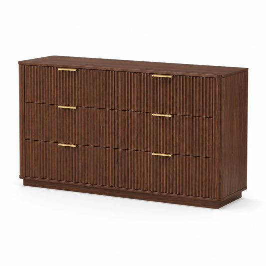 Kommode aus Holz mit 6 Schubladen