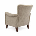 Polstersessel Jacquard Eichenholz Beige