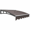 Polycarbonat Vordach Braun 100x80x23 cm